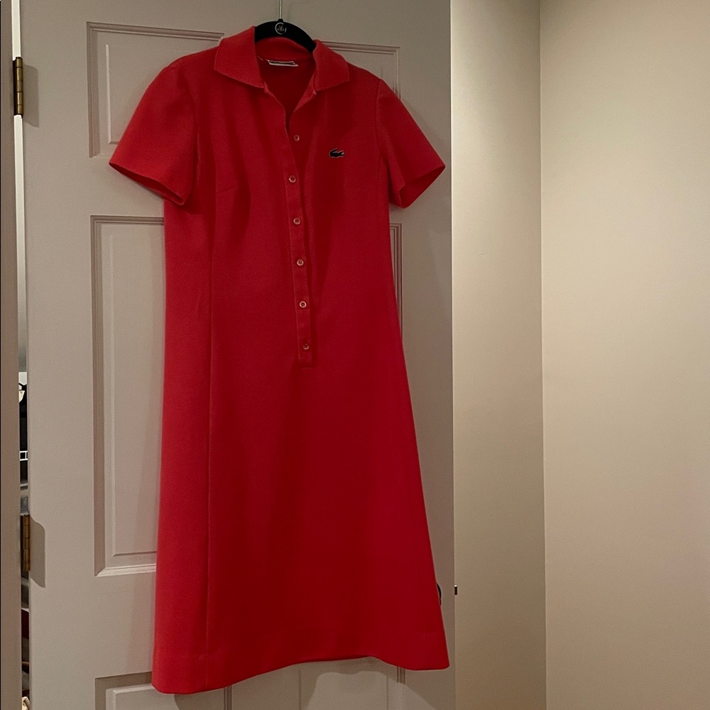 Lacoste Vibrant Pink Polo Dress